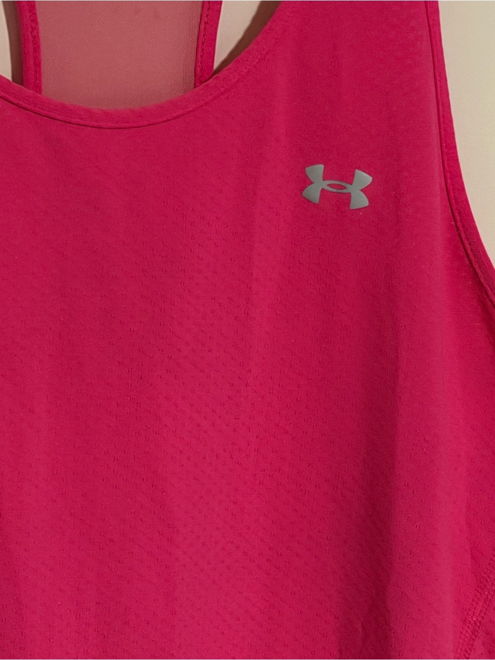 LG Hot Pink Racerback Performance Tank Top - Picture 3 of 7